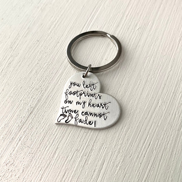 Footprints Will Never Fade Keychain