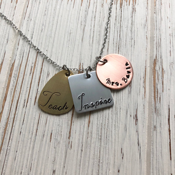 Teach and Inspire Necklace - SoulCysterCreations