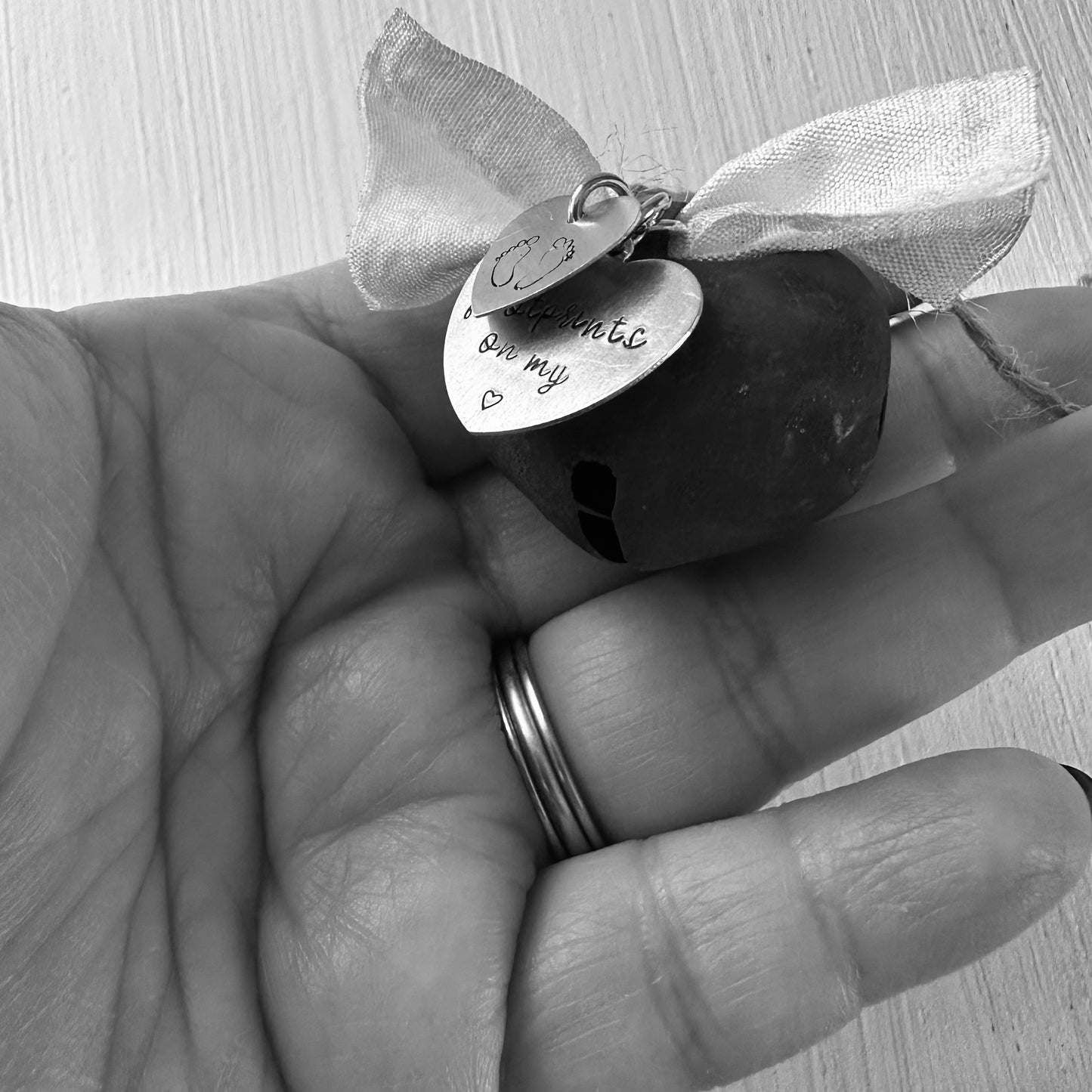 Rustic Mini Bell Memorial Ornament