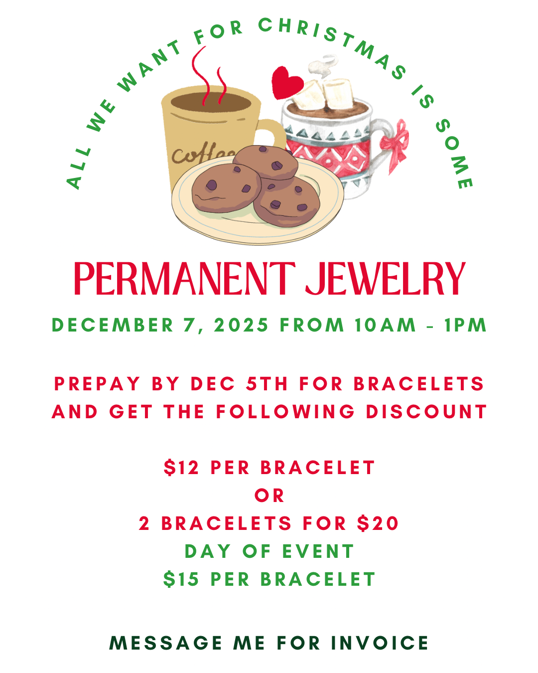 Pop Up Show: Permanent Jewelry (Non Welded Only)