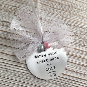 I Carry Your Heart With Me Ornament - SoulCysterCreations