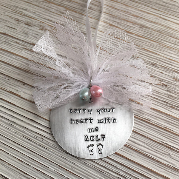 I Carry Your Heart With Me Ornament - SoulCysterCreations