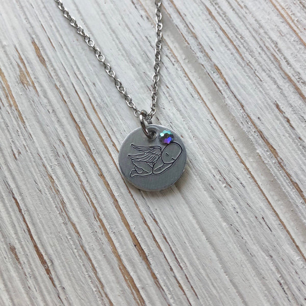 Angel Baby Memorial Necklace - SoulCysterCreations