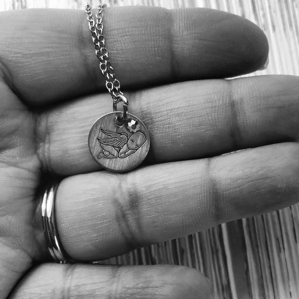 Angel Baby Memorial Necklace - SoulCysterCreations