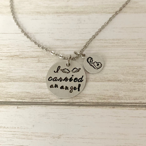 I Carried an Angel Necklace - SoulCysterCreations