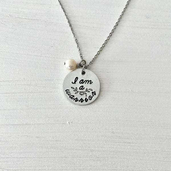 "I am a Warrior" Necklace - SoulCysterCreations
