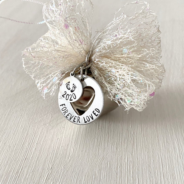 Silver Bell Memorial Ornament - SoulCysterCreations
