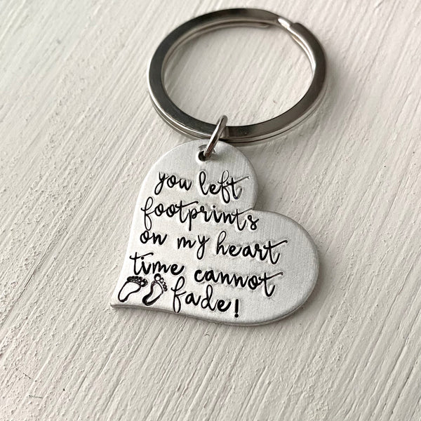 Footprints Will Never Fade Keychain