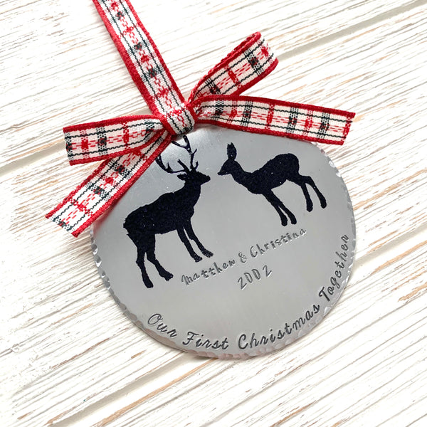 Christmas Together Deer Ornament - SoulCysterCreations