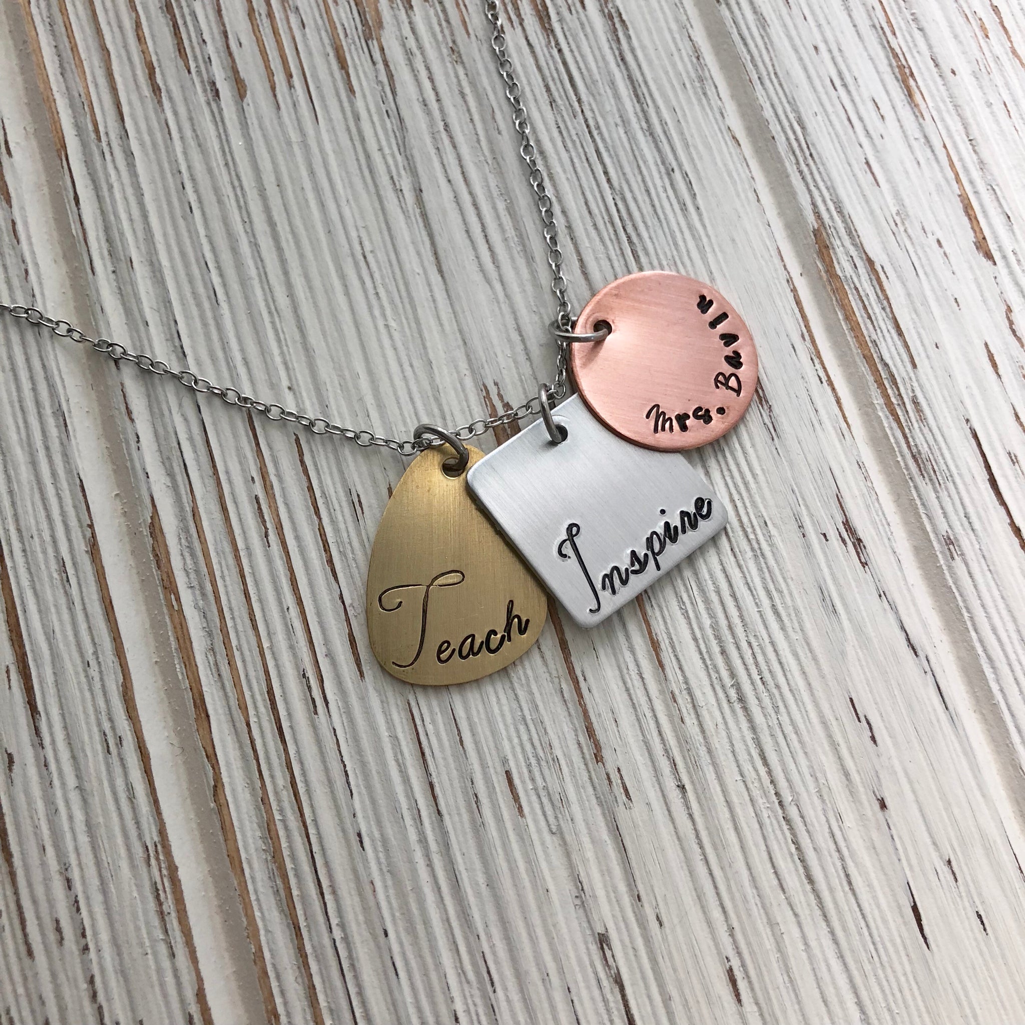Teach and Inspire Necklace - SoulCysterCreations