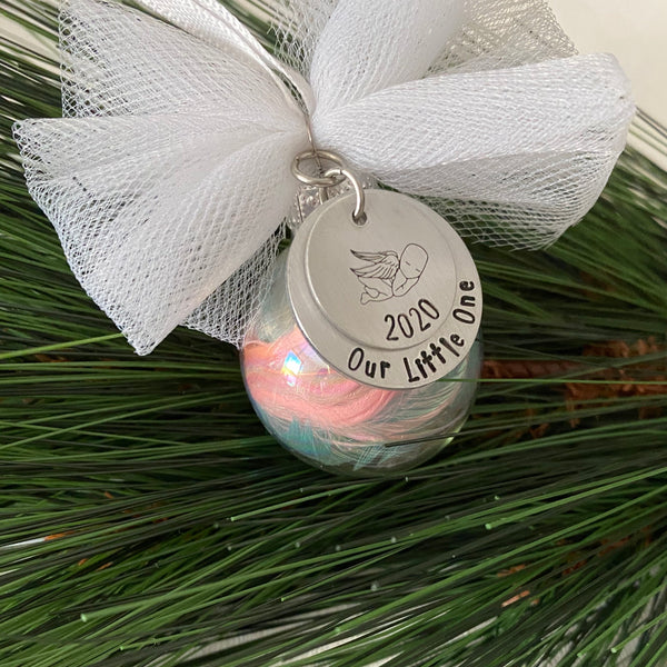 Glass Bauble Miscarriage Ornament - SoulCysterCreations