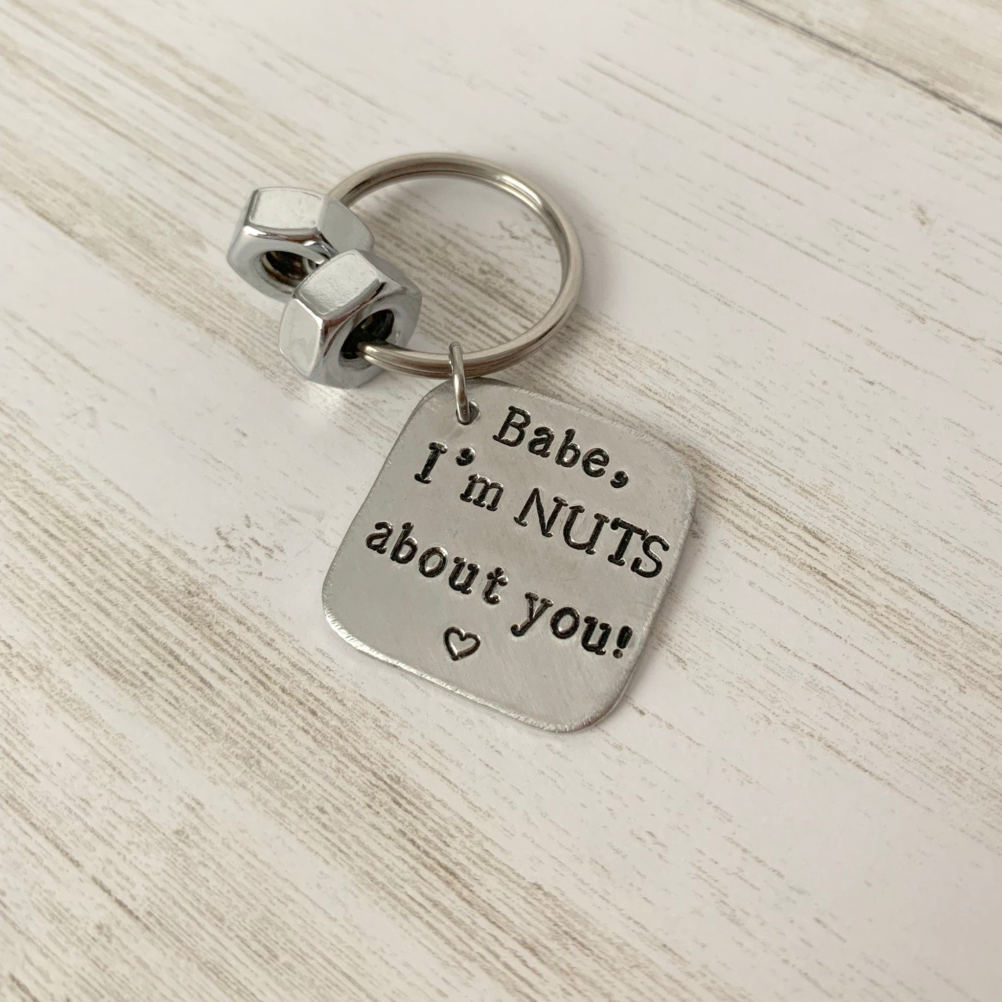 I'm Nuts About You Keychain - SoulCysterCreations